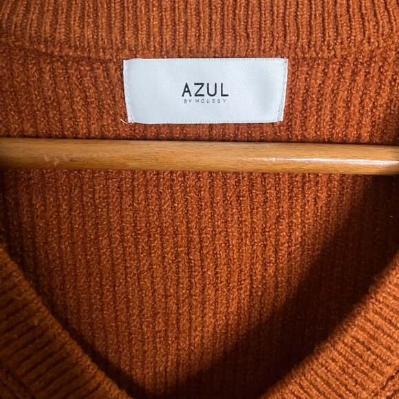 Azul by Moussy Womens Ribbed Oversized ‎ Sweater Size Large Boxy Slouchy - Picture 3 of 3